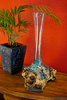 Root Wood Glass Vase