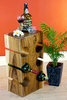 Wooden Wine Rack and Side Table