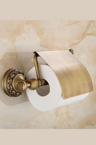 Toilettenpapierhalter Messing Antik