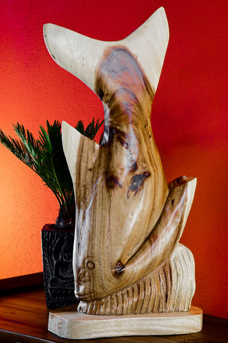 Solid wood sculpture Fish