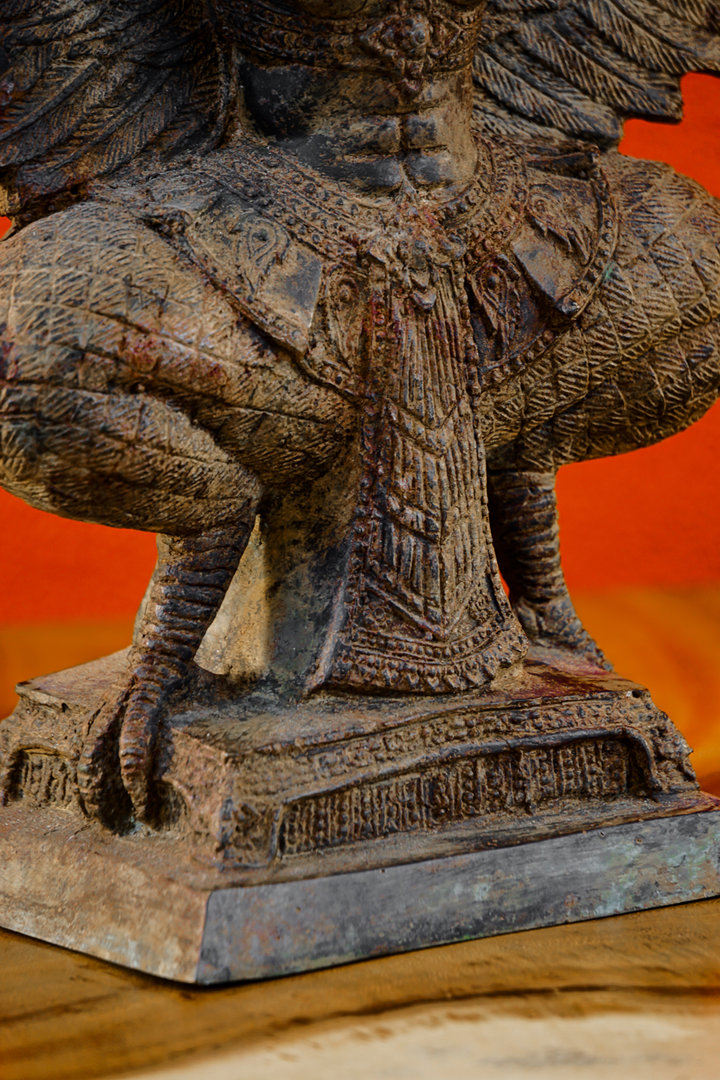 Schale Bronze Garuda Bronzeschale Tempel Opferschale Handarbeit Vogel Java Asien 