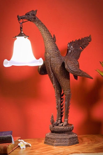 Bronze Phoenix Lamp