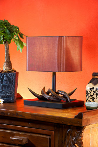 Kudu Wood Table Lamp LEHUA I