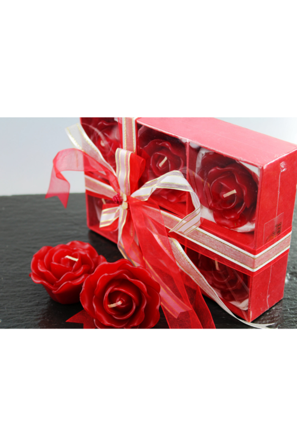 6er Set Rosen Duftkerzen in Mulberry Paper Geschenkbox