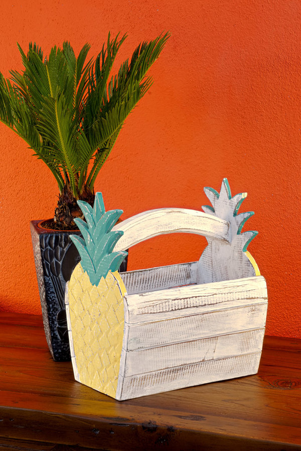 Wooden Pineapple basket