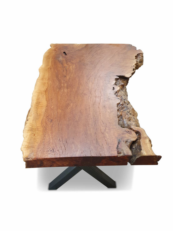 Tischplatte Lychee mit Baumkante